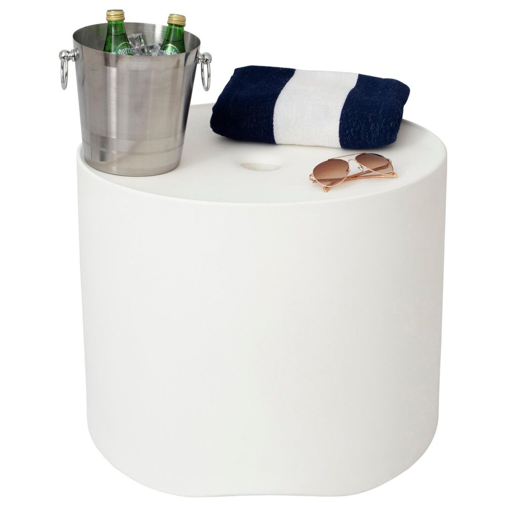 Floating Luxuries Kai Side Table in White, , large