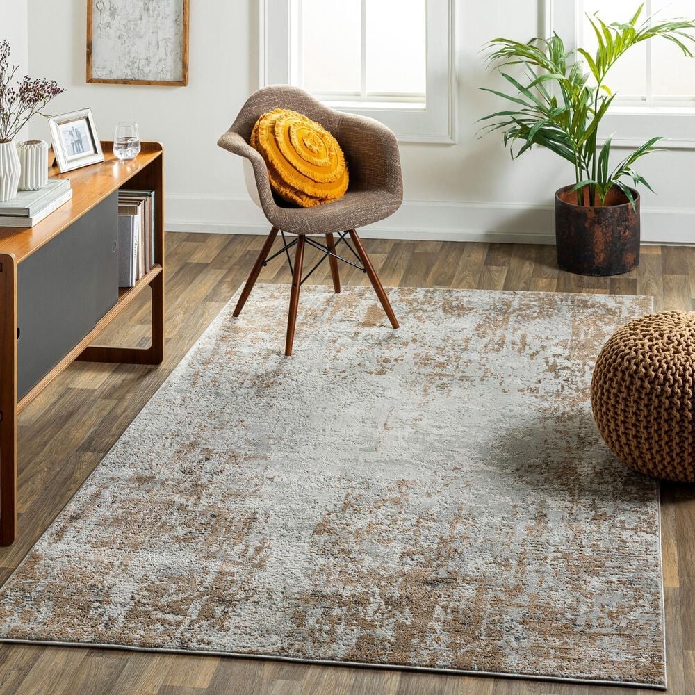 Surya Alpine 7&#39;10&quot; x 10&#39;2&quot; Ivory, Tan, Gray, Light Gray, Off-White and Charcoal Area Rug, , large