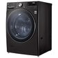LG 5.0 Cu. Ft. Front Load Washer and 7.4 Cu. Ft. Electric Dryer with TurboWash 360 Laundry Pair in Black Steel, , large
