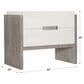 Bernhardt Foundations 2 Drawers Nightstand in Linen and Light Shale, , large