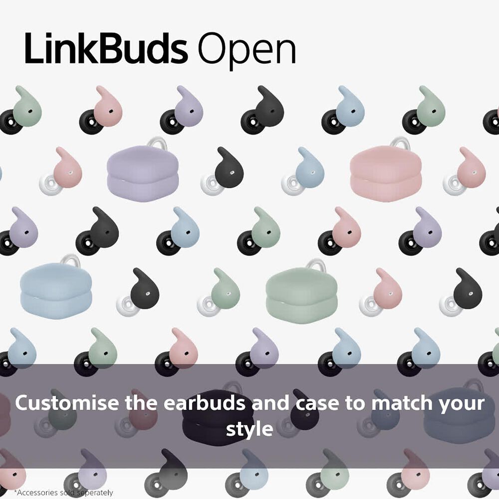 Sony LinkBuds Open Wireless Earbuds in White, , large