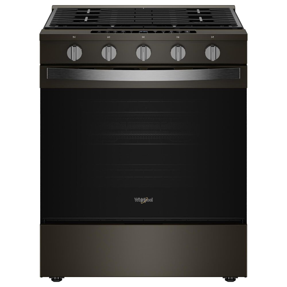 Whirlpool 5.0 Cu. Ft. Slide-In Gas Range in Black Stainless Steel, , large