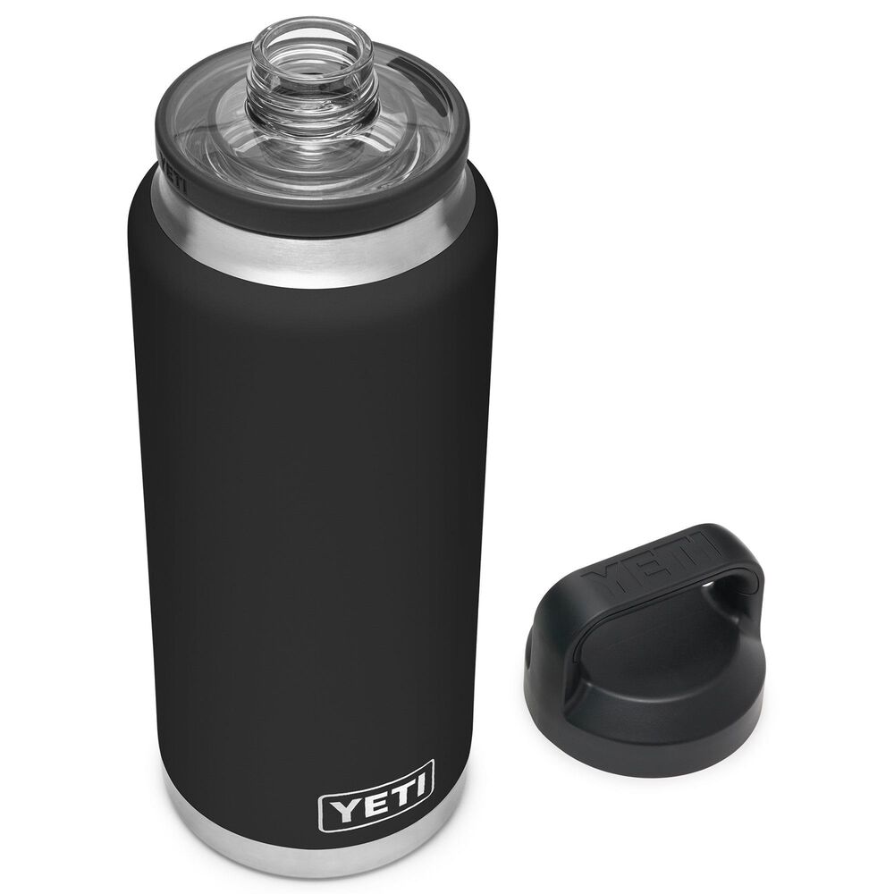 YETI Rambler 36 Oz Water Bottle with Chug Cap in Black, , large