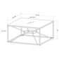 Furniture of America Hough Coffee Table Set in Gold and Clear (Set of 2), , large