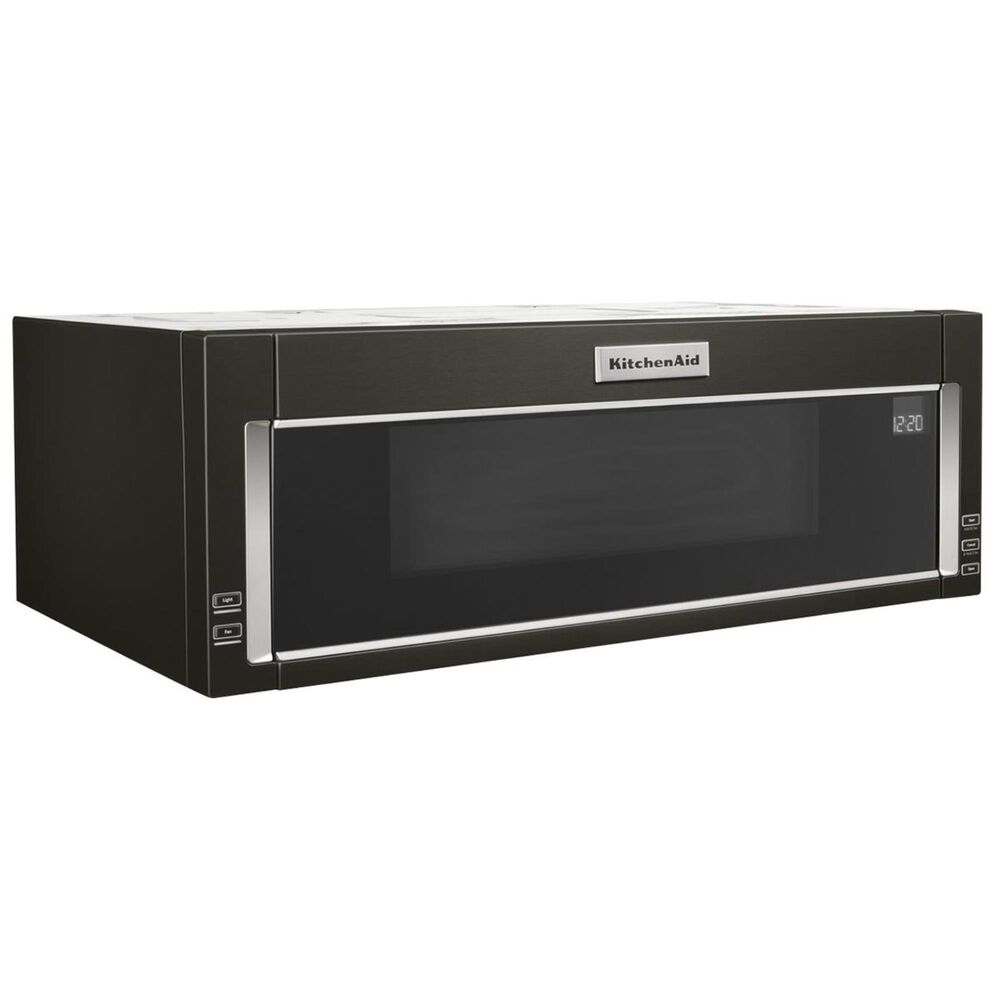 KitchenAid Low Profile Micro Hood Combo in Black Stainless Steel