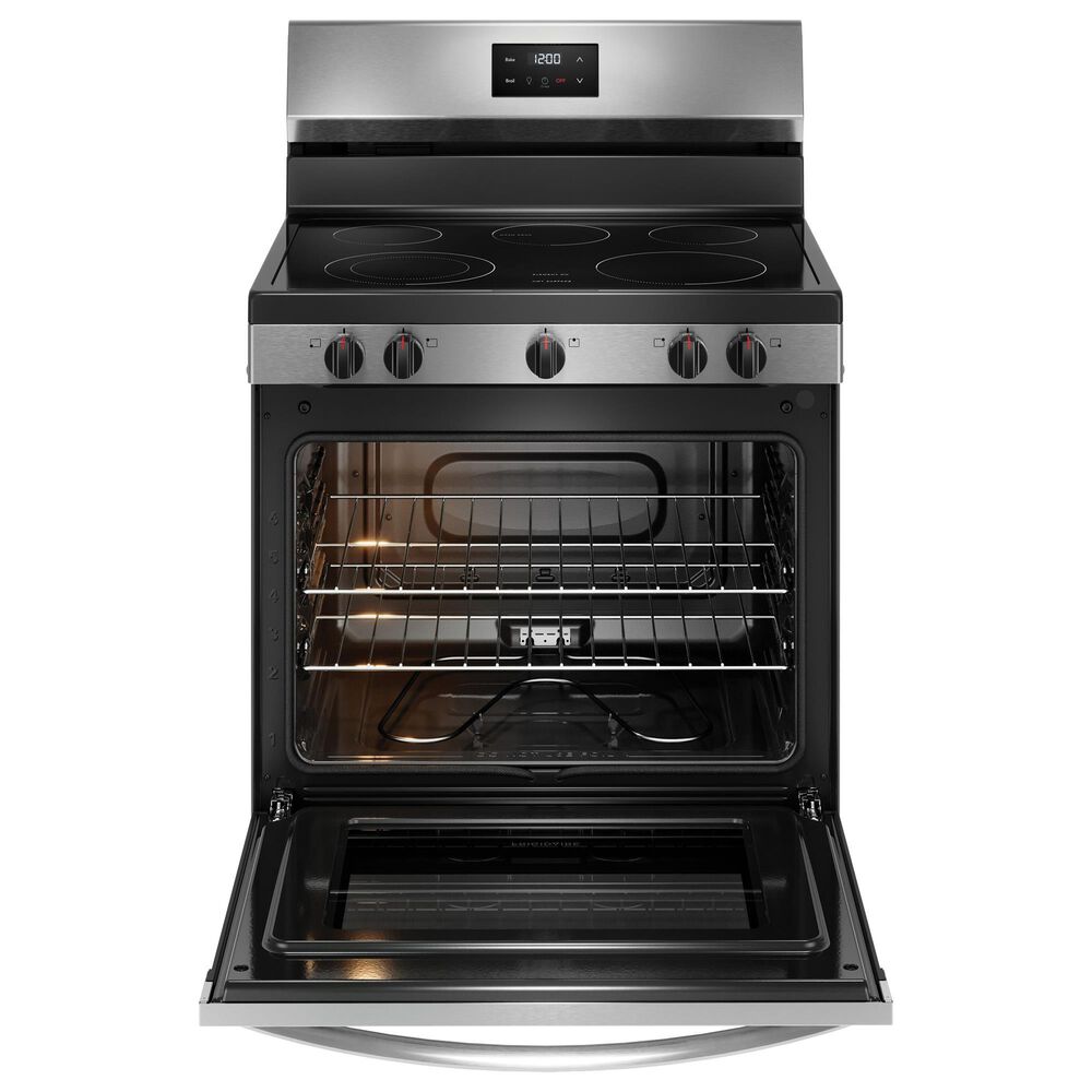 Frigidaire 4-Piece Kitchen Package with 25.6 Cu. Ft. 36" Standard Depth Refrigerator, 30" Electric Range, 1.8 Cu. Ft. Over-The-Range Microwave, 24 in. Built-In Dishwasher in Stainless Steel, , large