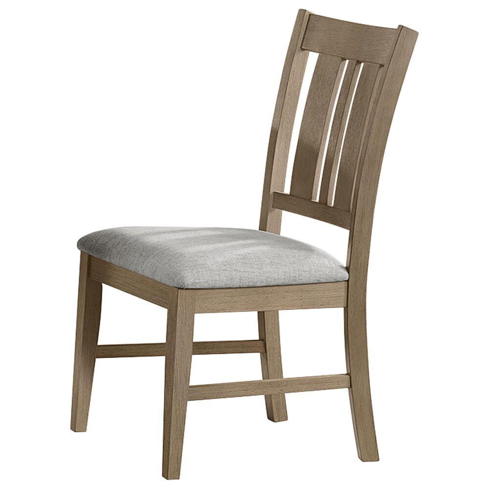 Boulder &amp; Pine Wood and Upholstered Seat Dining Chair in Natural, , large