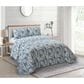 Duke Imports Virah Bella Jacquard 3-Piece Full/Queen Quilt Set in Slate Tropics, , large