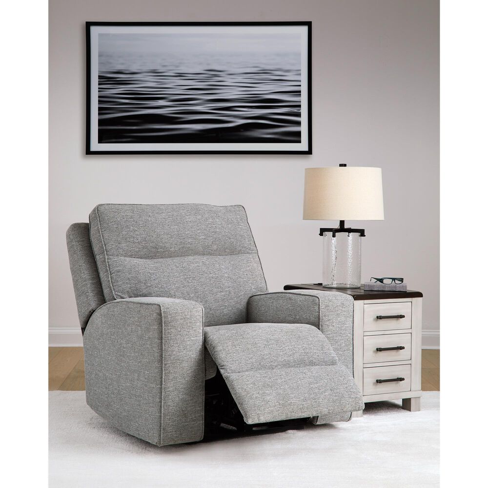 Ashley Biscoe Power Recliner in Pewter, , large