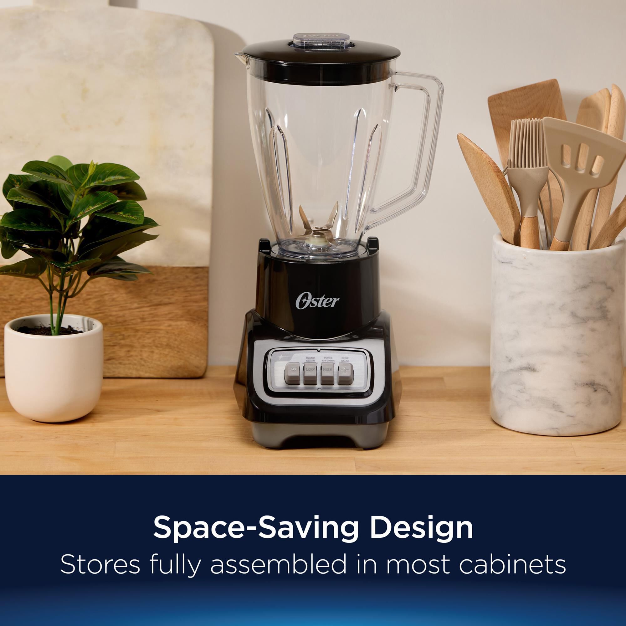 Oster Turbo 5-Speed Countertop Blender in Black