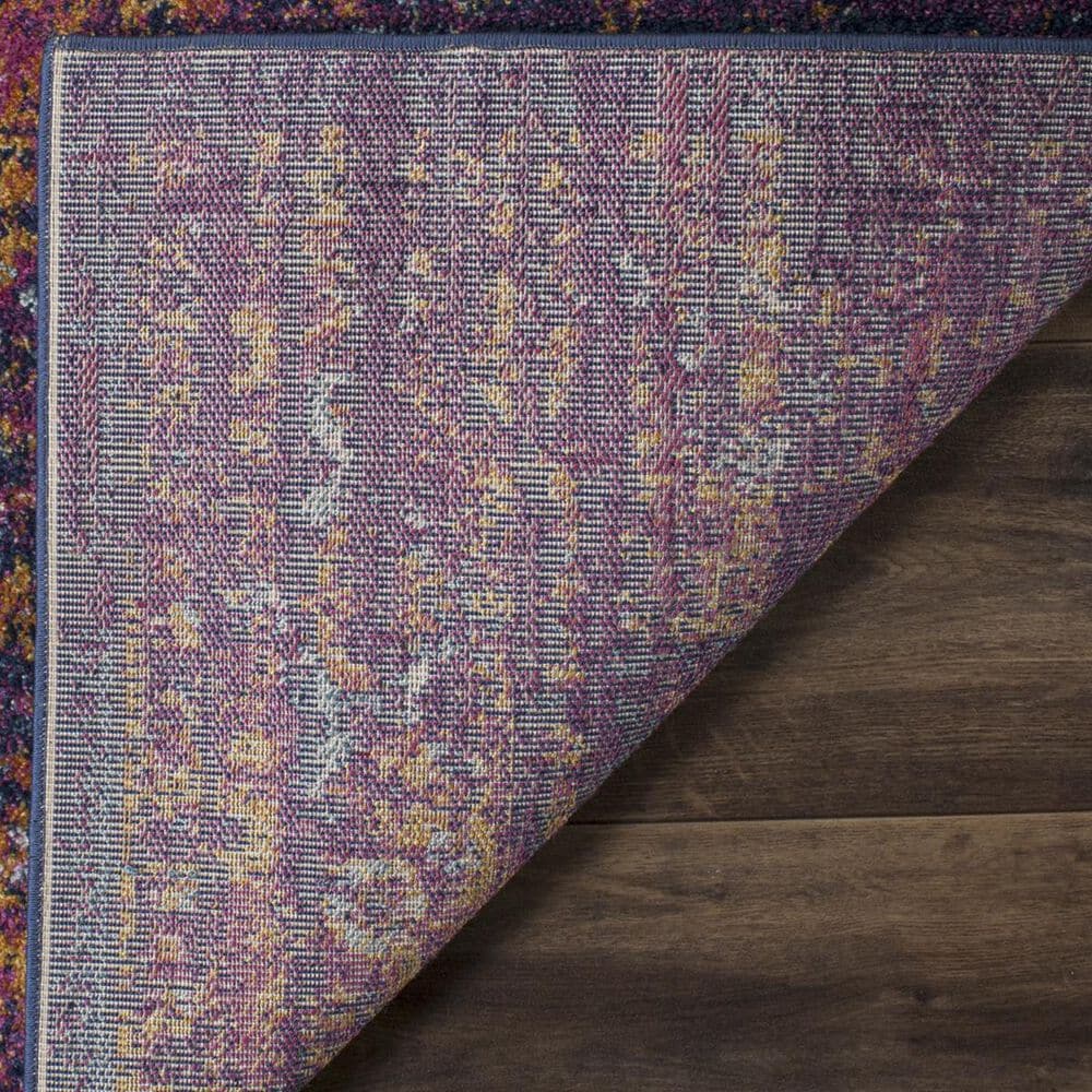 Safavieh Evoke EVK275F 2&#39;2&quot; x 4&#39; Blue and Fuchsia Scatter Rug, , large