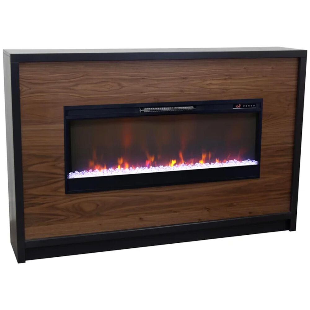 Legends Furniture Aria 62&quot; Fireplace Mantel in Seal Skin, , large