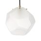 Uttermost Geodesic 1-Light Mini Pendant in Antique Brass and Black, , large