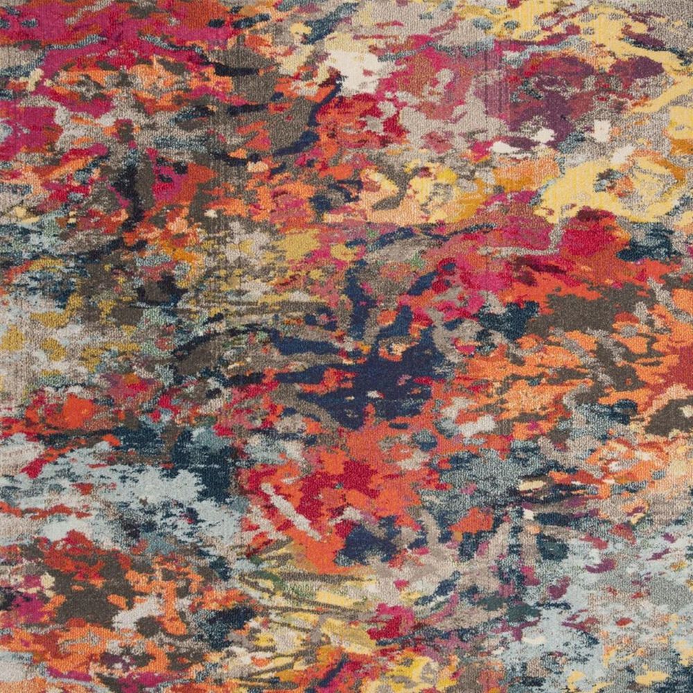 Safavieh Monaco MNC258M 4&#39; x 5&#39;7&quot; Blue and Orange Area Rug, , large