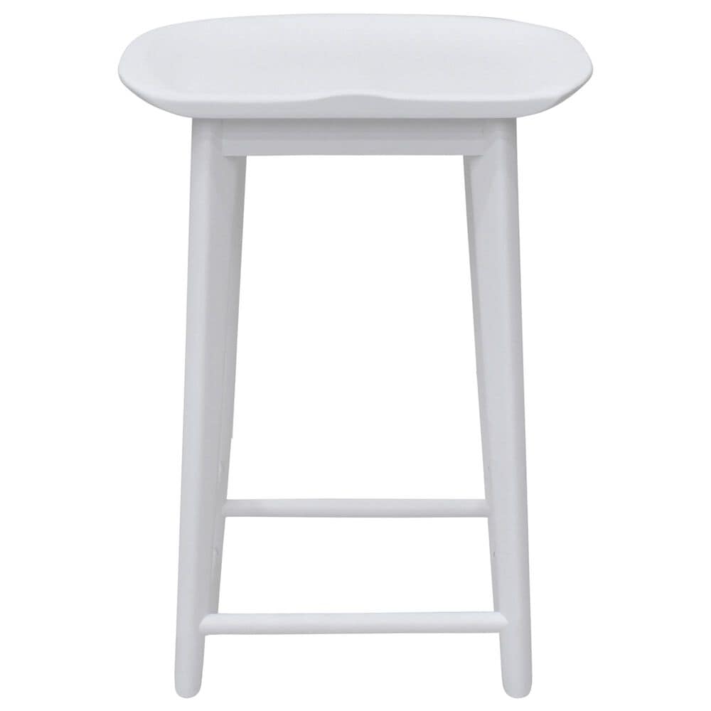 Steve Silver Hudson Counter Stool in White, , large