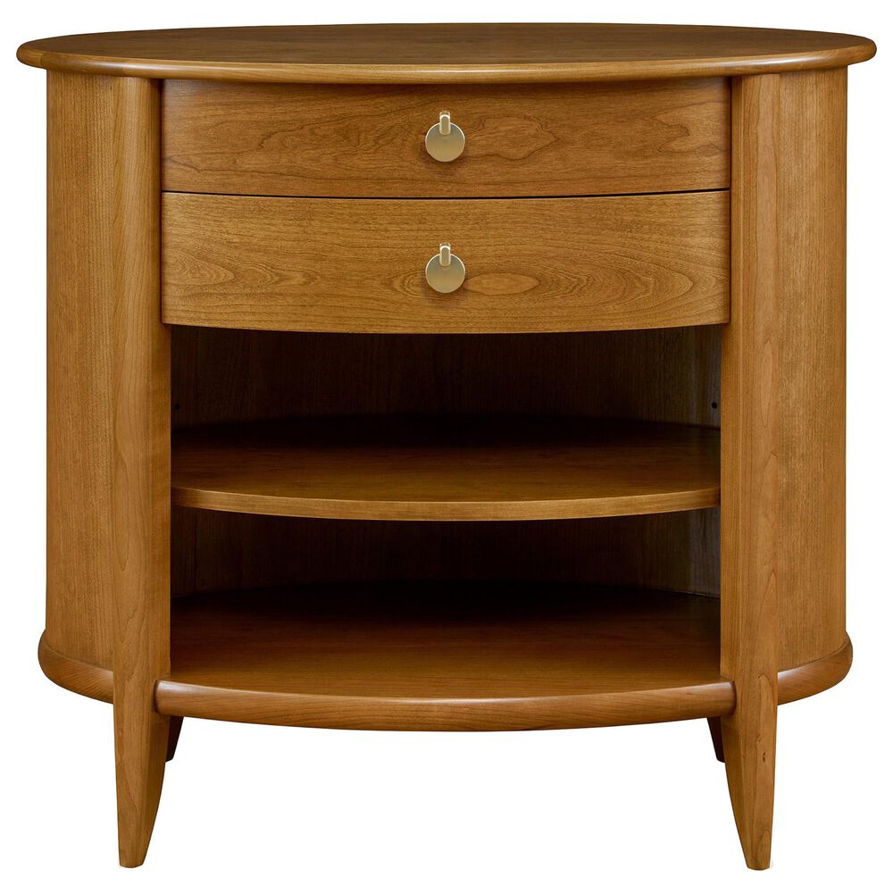 Stickley Furniture Martine 2-Drawer Oval Nightstand in Coventry, , large