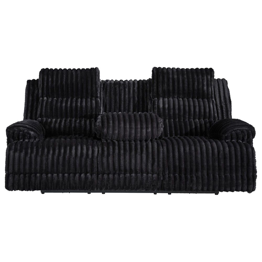 Ashley Rhines Falls Power Reclining Sofa in Onyx, , large
