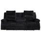 Ashley Rhines Falls Power Reclining Sofa in Onyx, , large