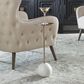 Uttermost Gimlet Drink Table in White and Brass, , large