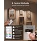 HOMLUX Tap Control Wall Light in Black (Set of 3), , large