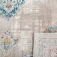 Safavieh Aria ARA116A 2" x 8" Blue and Ivory Runner, , large