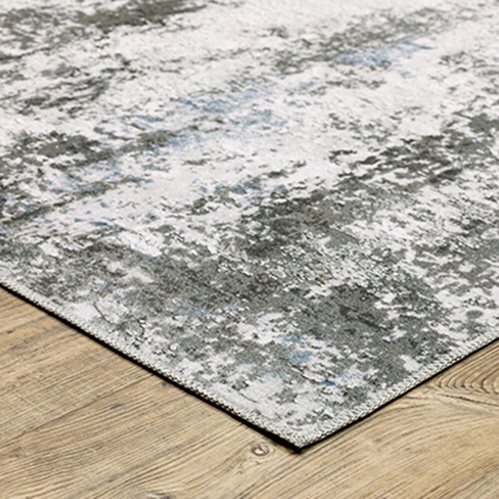 Oriental Weavers Malibu 2&#39; x 3&#39; Ivory and Grey Area Rug, , large