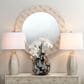 Jamie Young Beckett Round Mirror in Ivory, , large