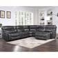 Steve Silver Provo 6-Piece Dual Power Chaise Sectional in Smoked Grey, , large