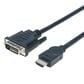 Manhattan 10" HDMI to DVI-D Cable in Black, , large