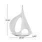 Maple and Jade Sail Boat Decorative Sculpture in Satin Silver, , large