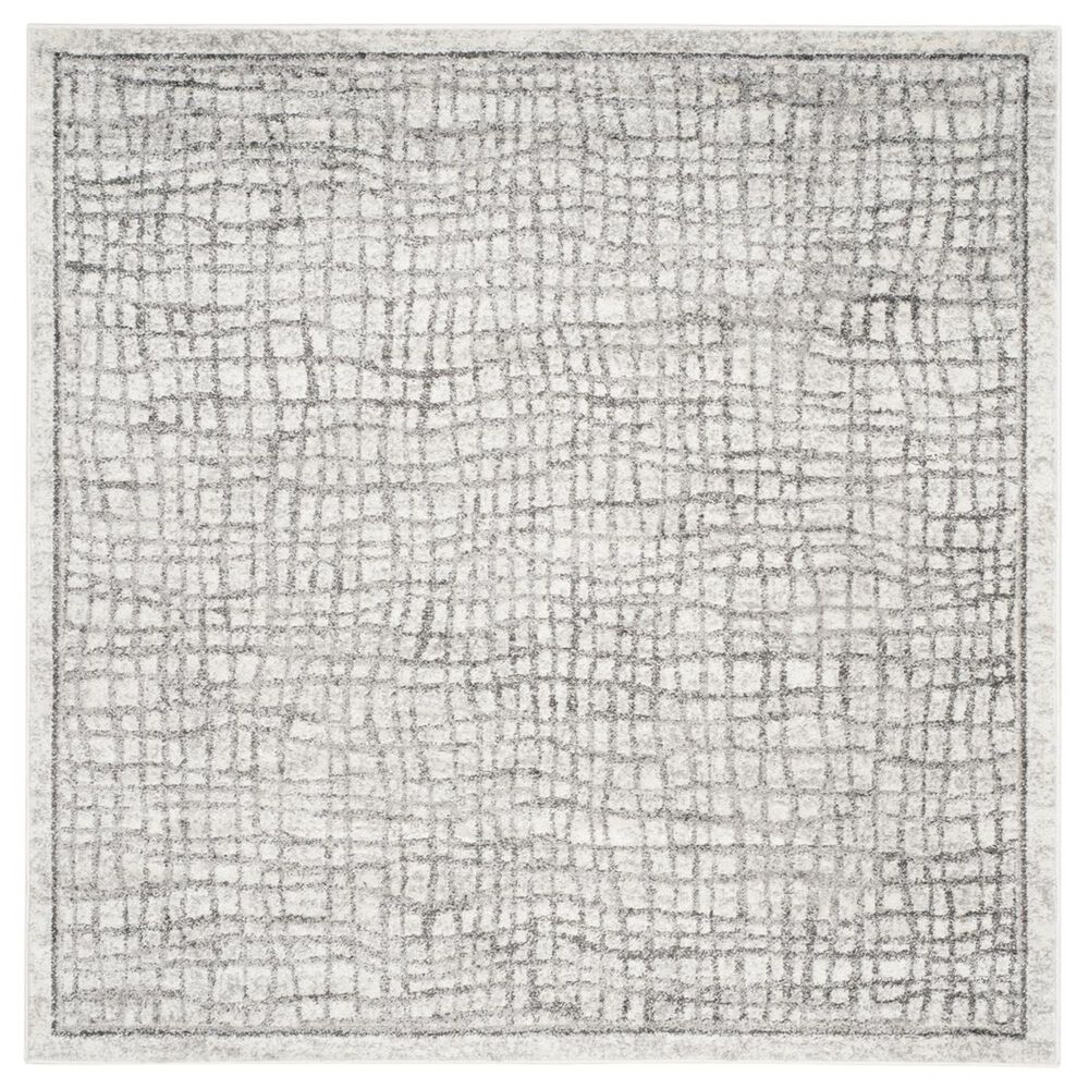 Safavieh Adirondack ADR103B-6SQ 6" x 6"  Silver/Ivory Square Rug, , large