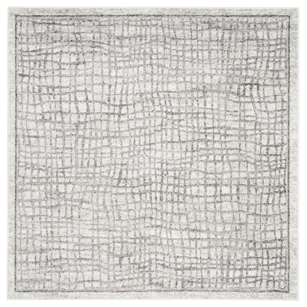 Safavieh Adirondack ADR103B-6SQ 6" x 6" Silver/Ivory Square Rug, , large