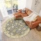 Dalyn Rug Company Hatay HY2 8" Round Gray Area Rug, , large