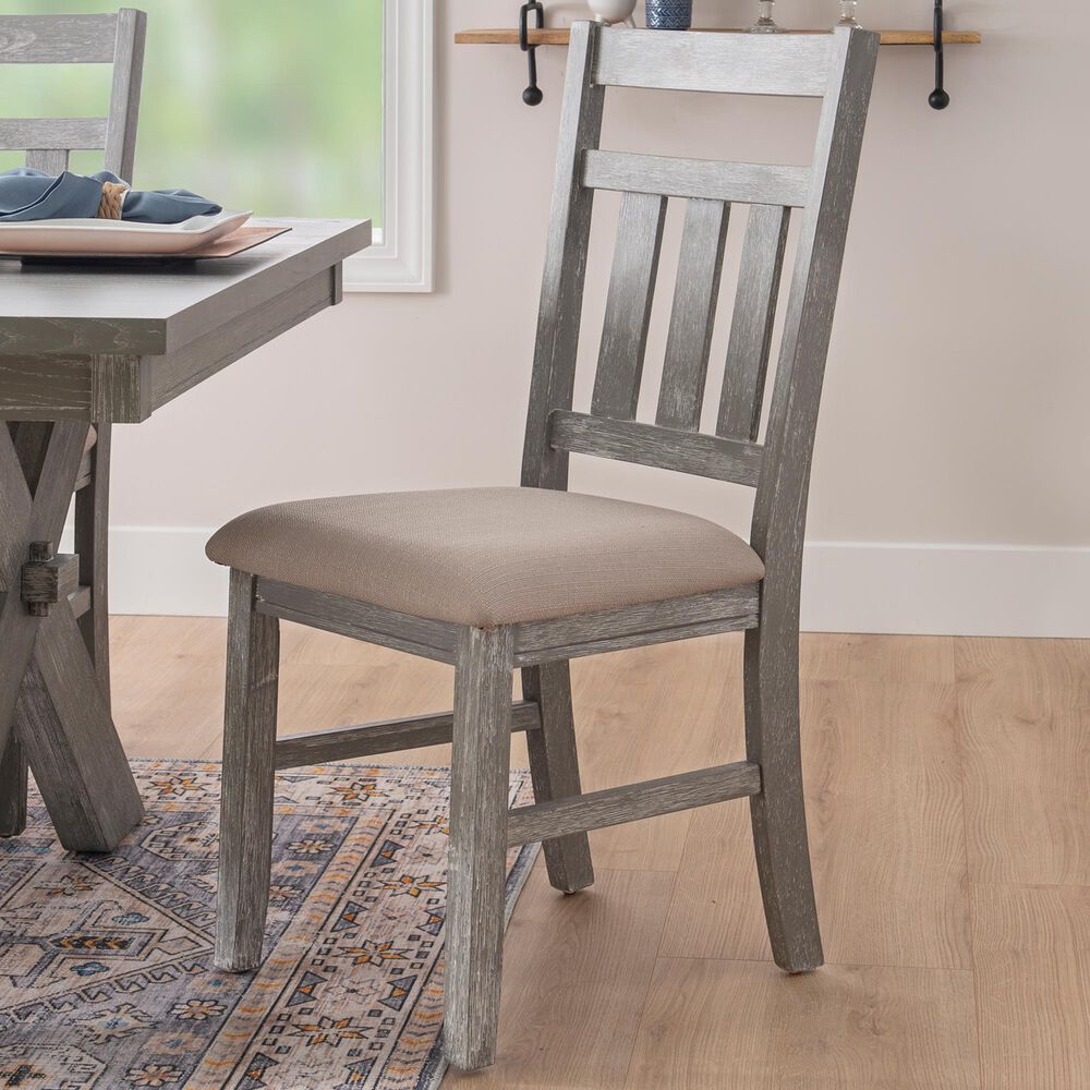 Linon Home Decor Turino Side Chair in Weathered Grey, , large