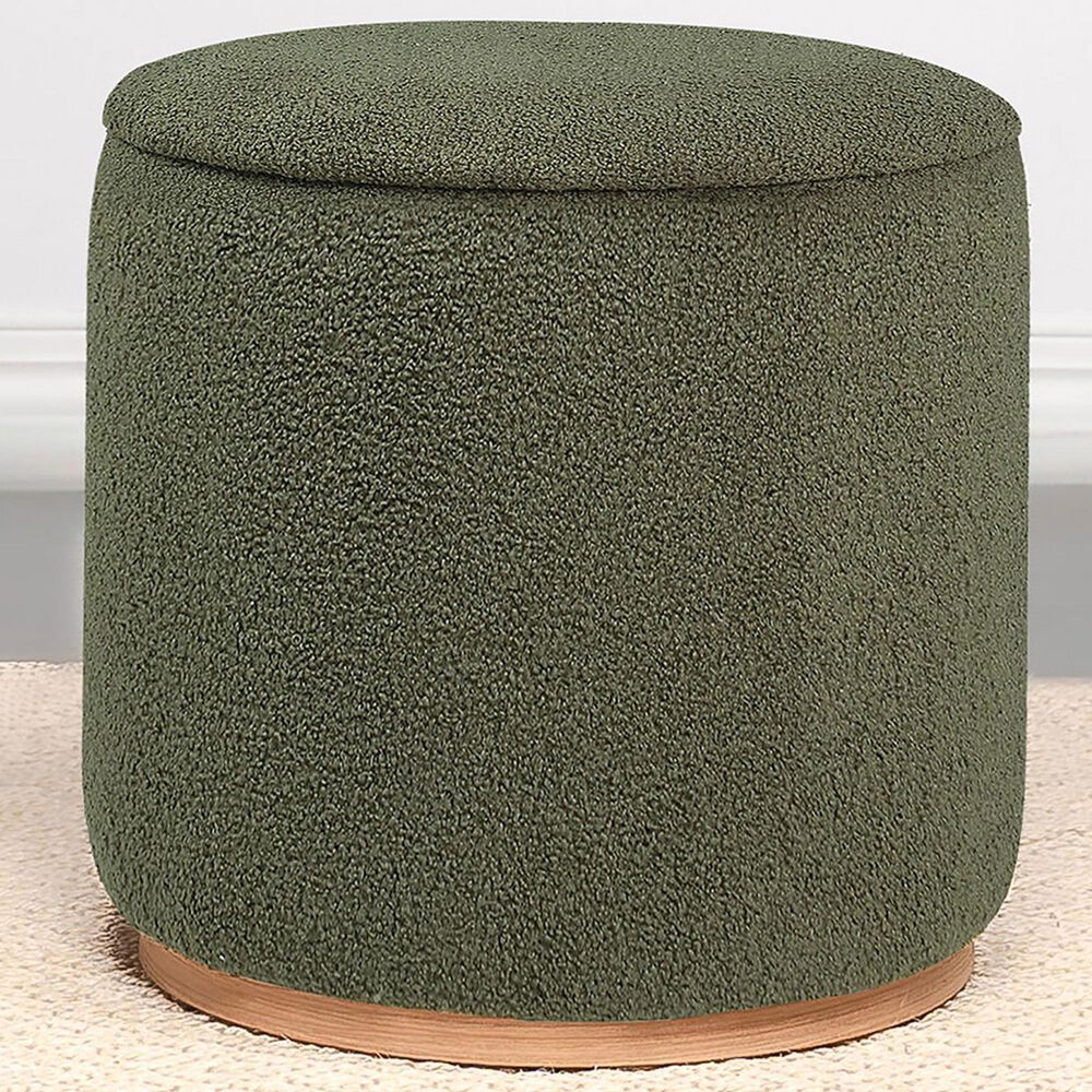 Coaster Zena Round Ottoman in Green, , large