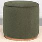Coaster Zena Round Ottoman in Green, , large