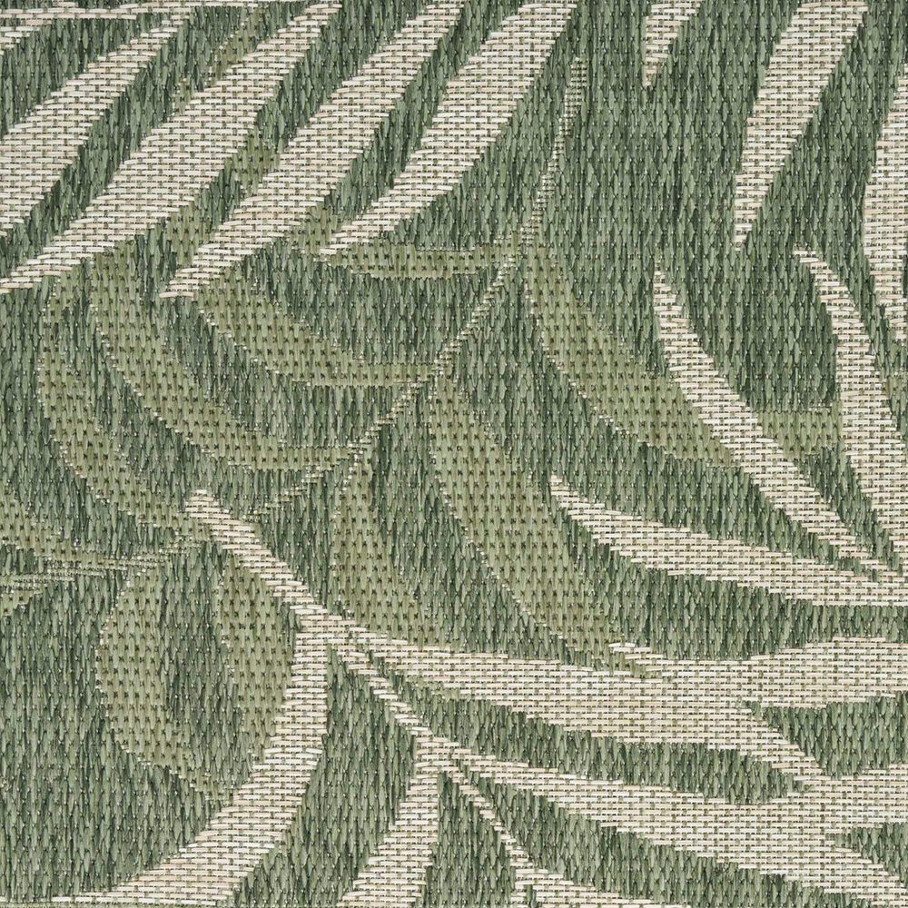 Nourison Garden Oasis GOA01 Green and Ivory 5&#39; x 7&#39; Indoor/Outdoor Area Rug, , large