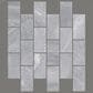 Shaw Eterna Como Bardiglio 2" x 4" on 12" x 12.5" Natural Stone Mosaic Sheet, , large