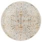 Surya Reina Denim, Light Gray, Cream, Tan, Mustard, Olive and Rust 6"7" Round Area Rug, , large