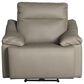 Superb Leather Leather Power Recliner with Power Headrest in Oslo Dust, , large