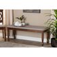 Baxton Studio Corey Dining Bench in Grey/Walnut, , large