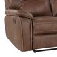 Steve Silver Katrine Manual Reclining Loveseat in Chestnut Brown, , large
