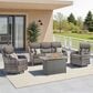Sunwell Garden 4-Piece Firepit Set in Gray, , large
