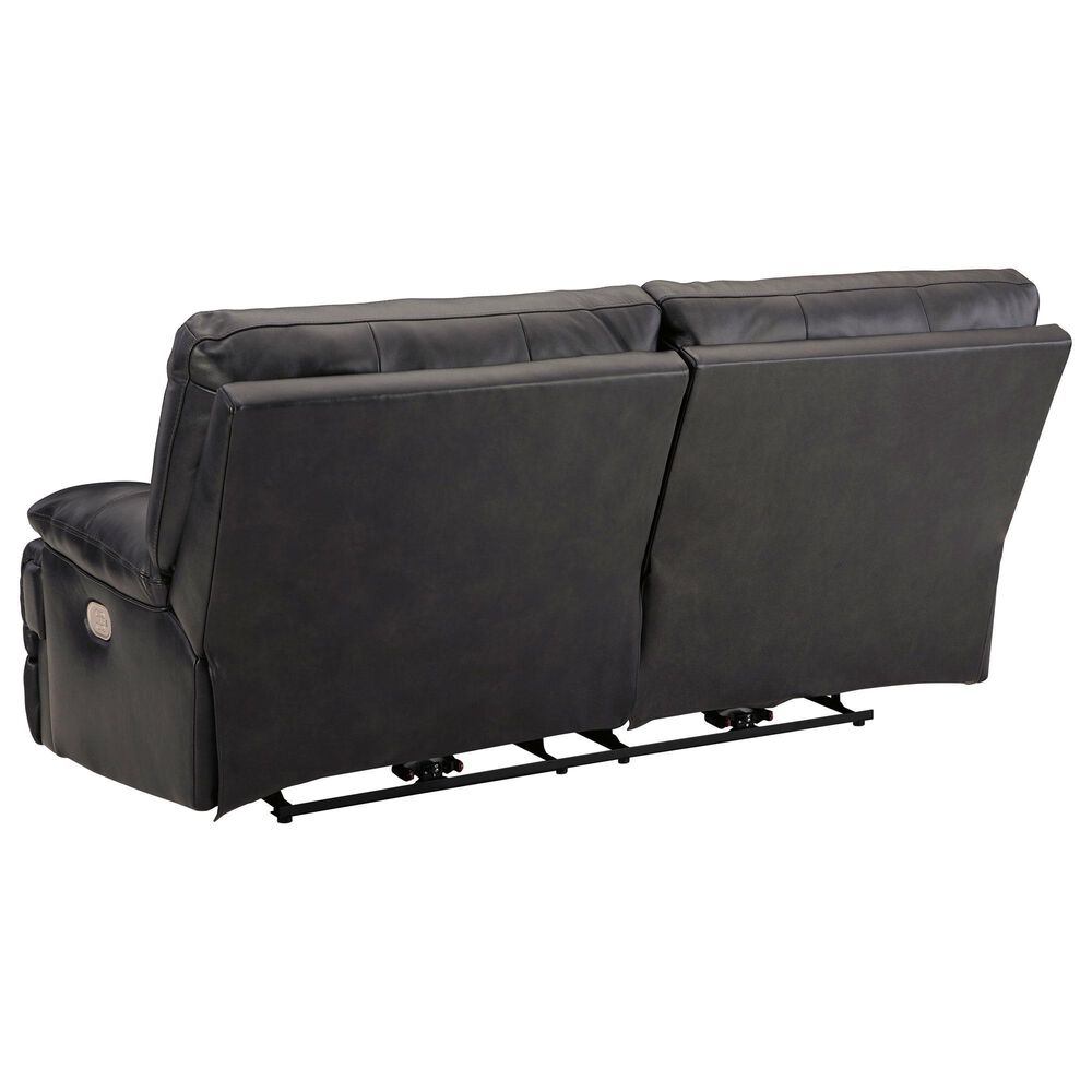 Ashley Mountainous Power Reclining Sofa with Adjustable Headrest in Eclipse, , large