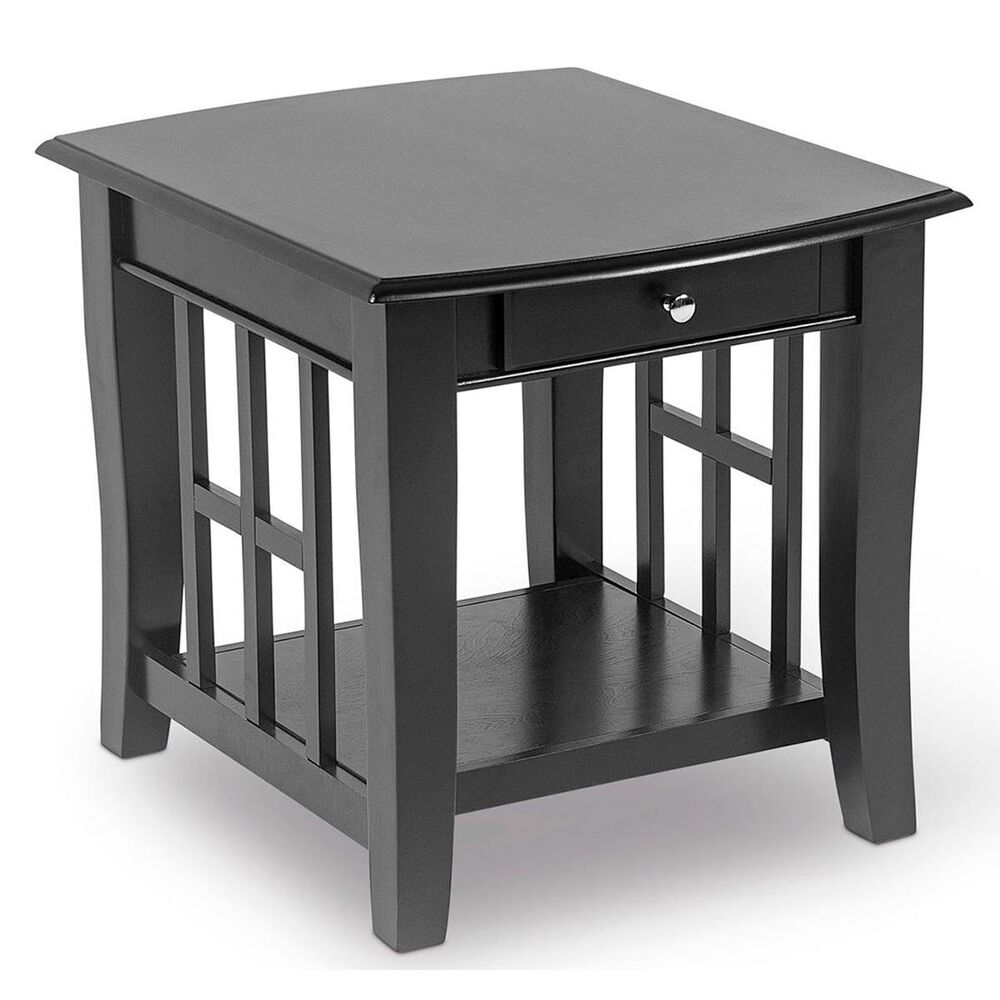 Crystal City Cassidy End Table in Black, , large