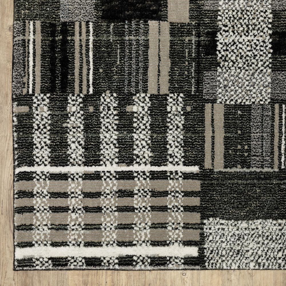 Oriental Weavers Atlas Black 2&#39;6&quot; x 12&#39; Runner, , large