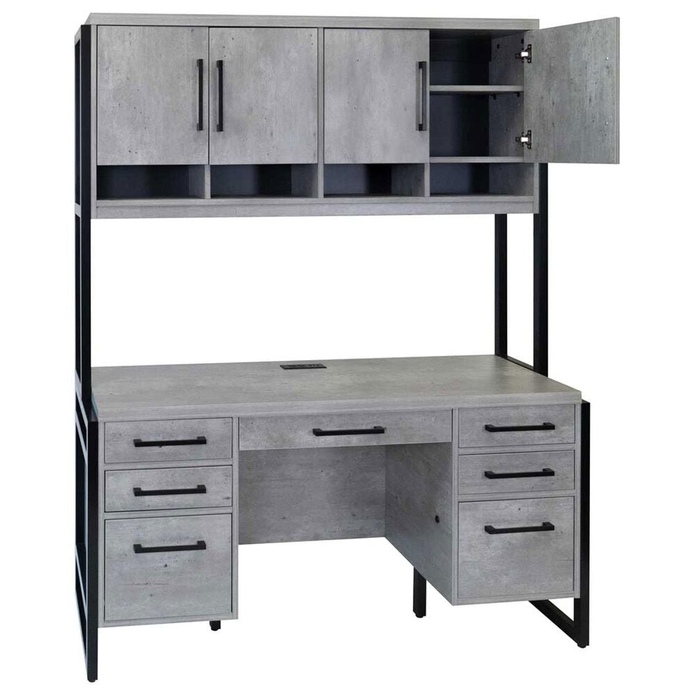 Wycliff Bay Mason Hutch in Concrete, , large