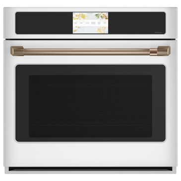 Cafe Professional Series 5 Cu. Ft. Smart Built-In Convection Single Wall Oven in Matte White, , large