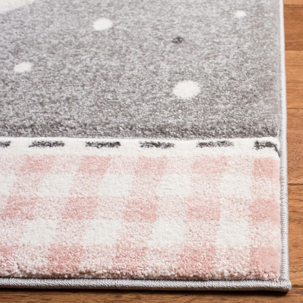 Safavieh Carousel CRK154 3&#39;3&quot; x 5&#39;3&quot; Pink and Ivory Kids  Area Rug, , large