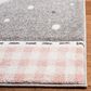 Safavieh Carousel CRK154 3"3" x 5"3" Pink and Ivory Kids  Area Rug, , large